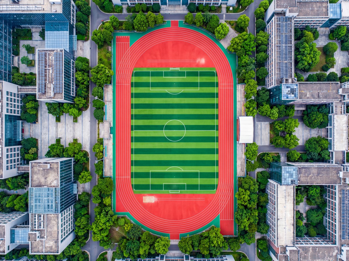 阜阳市塑胶颗粒硅PU球场 - 厂家